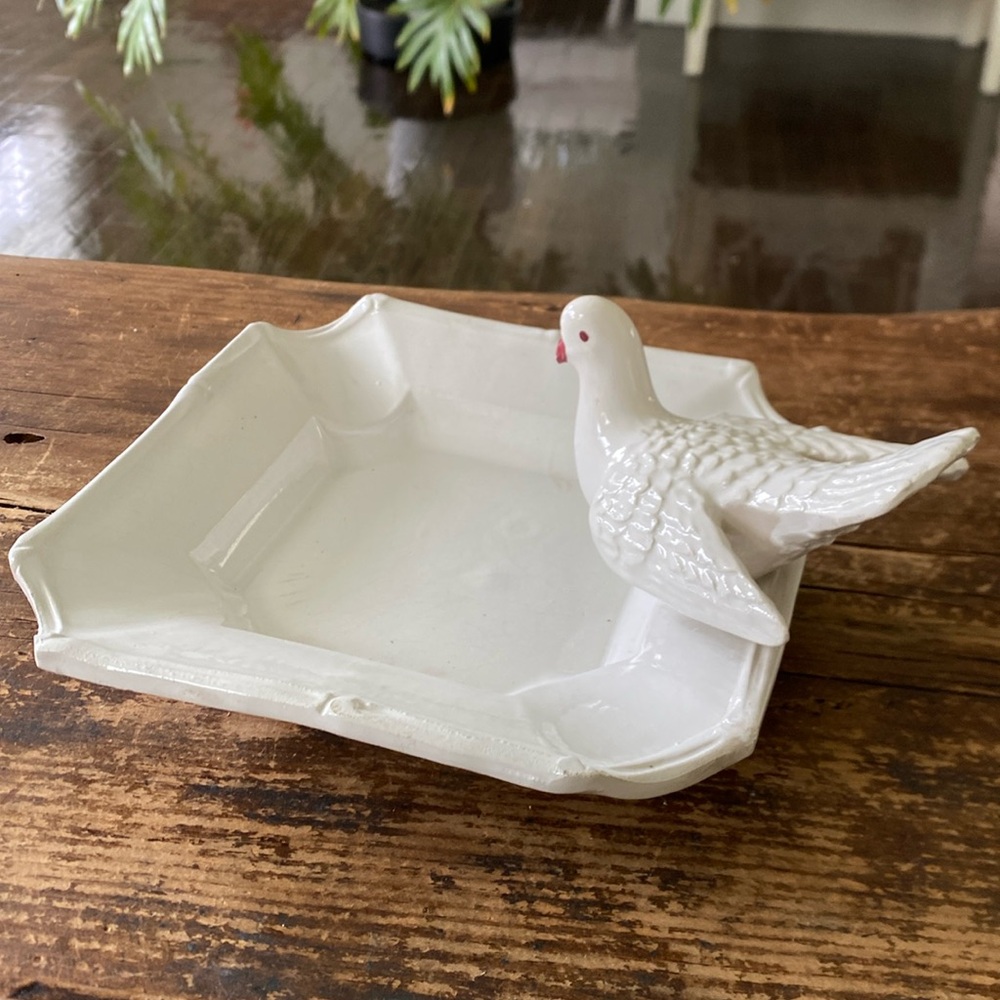 Vintage House of Goebel Italy White Dove Dish Trinket Dish - - Picture 8 of 8